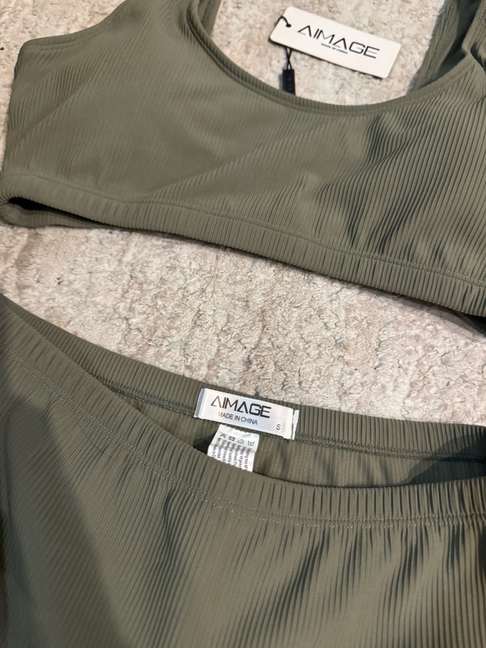 Ai’Mage Green Ribbed Bikini - Picture 5 of 6